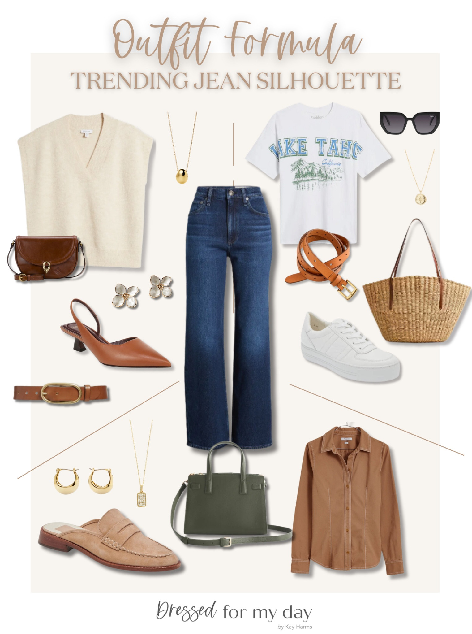 How to style wide leg jeans 👖 

#LTKStyleTip #LTKOver40 #LTKMidsize