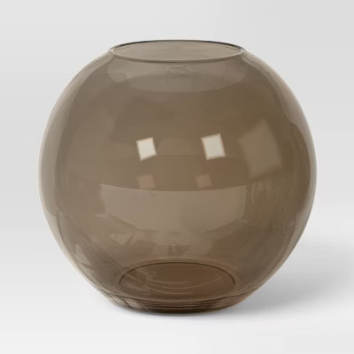 Glass Round Vase Brown - Room Essentials™ | Target