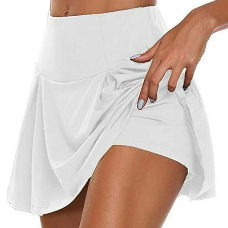 QWANG Women s Tennis Skirt Pleated Golf Skorts High Waisted with Pockets Inner Shorts Athletic for S | Walmart (US)