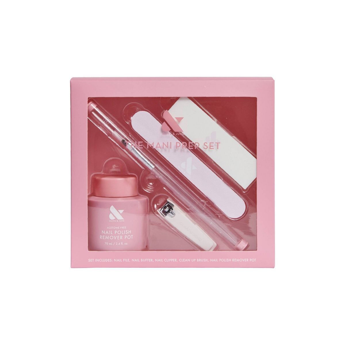 Olive & June Nail Polish Mani Prep Set - 5ct: Complete Manicure Kit, Nail Care Essentials, Cruelt... | Target