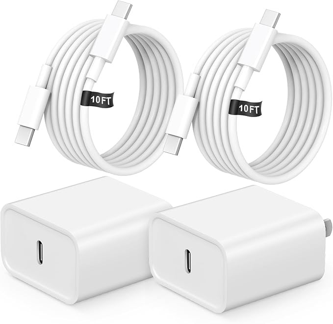 iPhone 17 16 Charger Fast Charging [UL Safety Certified] 20W 2Pack USB C Charger Block Type C Cha... | Amazon (US)