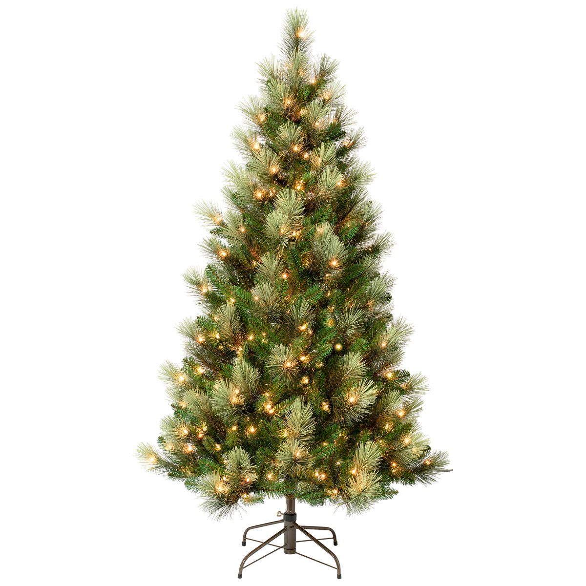 National Tree Company 9 ft First Traditions Pre-Lit Charleston Pine Snowy Christmas Tree with Hin... | Target