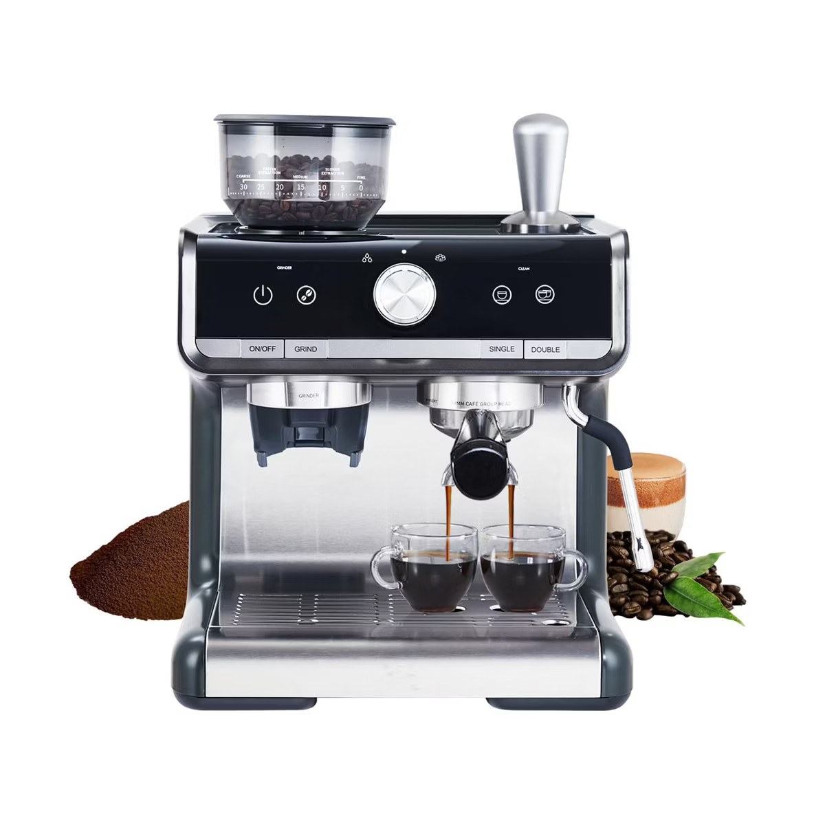 Espresso Machine With Grinder And Frother,20 BAR Professional Espresso Maker | Target
