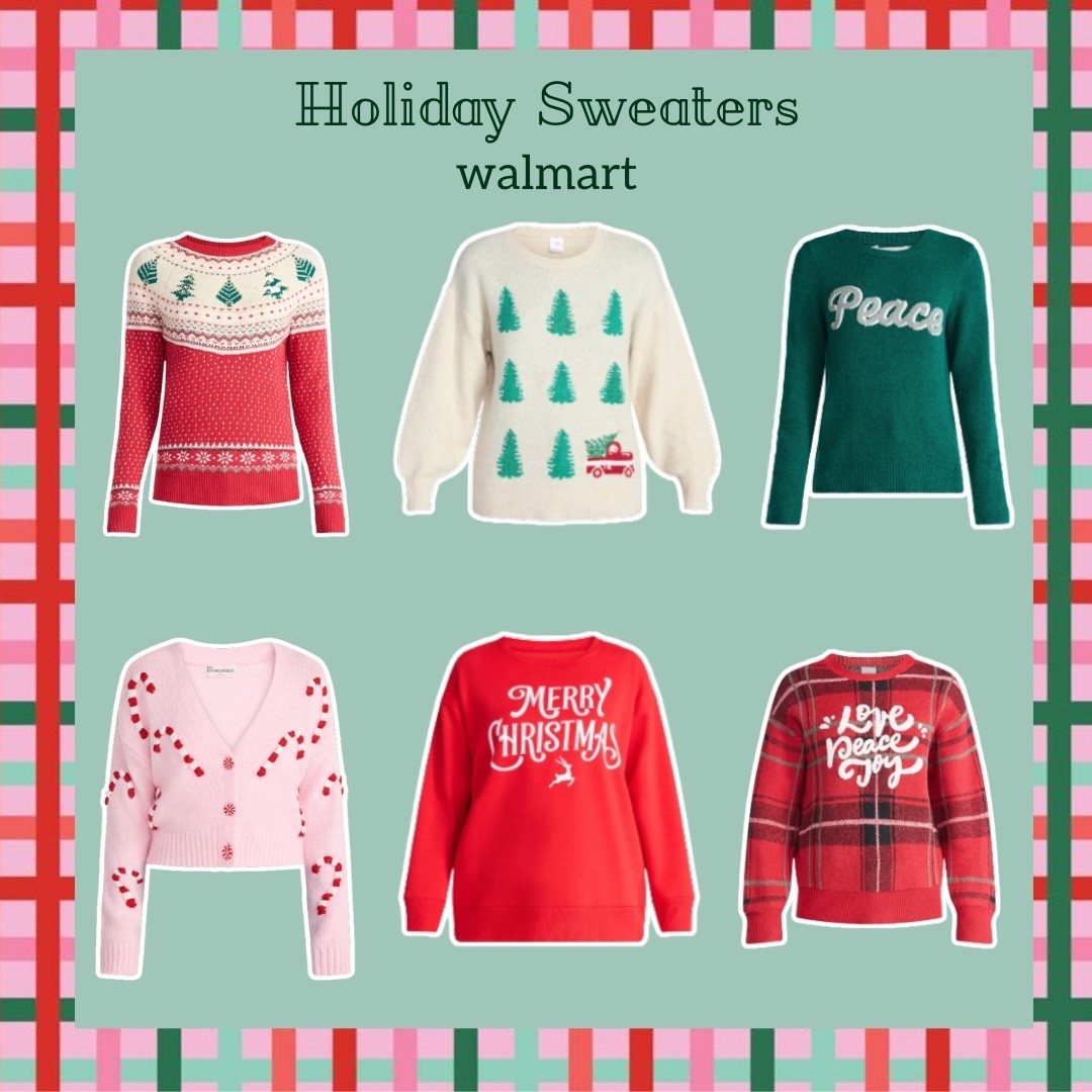 Walmart is full of cute holiday sweaters right now — fun, cozy, and perfect for parties, work, or just lounging with hot cocoa. 🎄 I pulled together a few favorites that are under budget but still feel festive and on-trend.

Whether you’re into classic Christmas prints or something a little playful (hello candy canes!), there’s something here for everyone.

#LTKSeasonal #LTKHoliday #LTKFindsUnder50