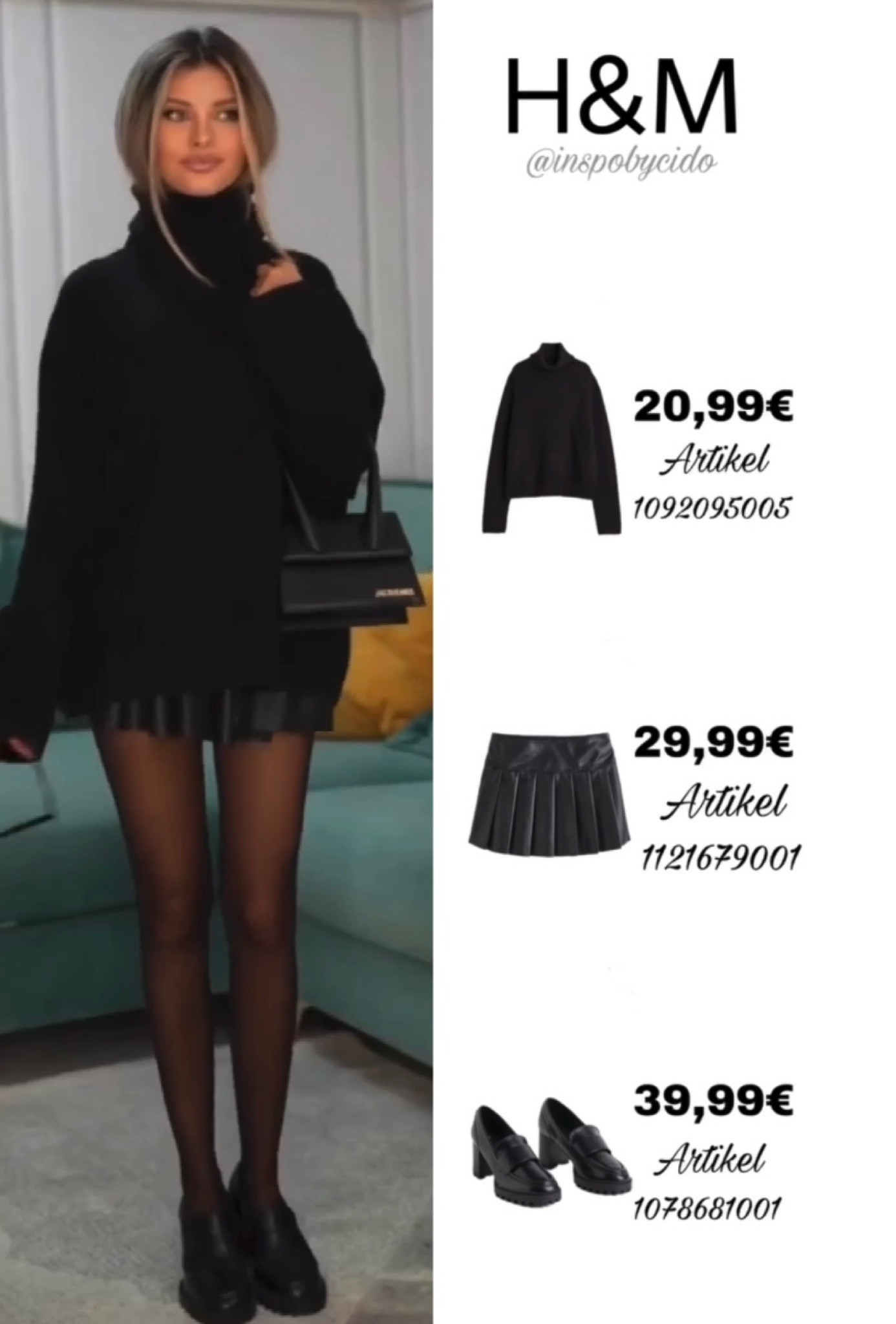 A nice #allblack outfit.
Jumper 
Leather skirt 
Inspo: Valerie.lungu