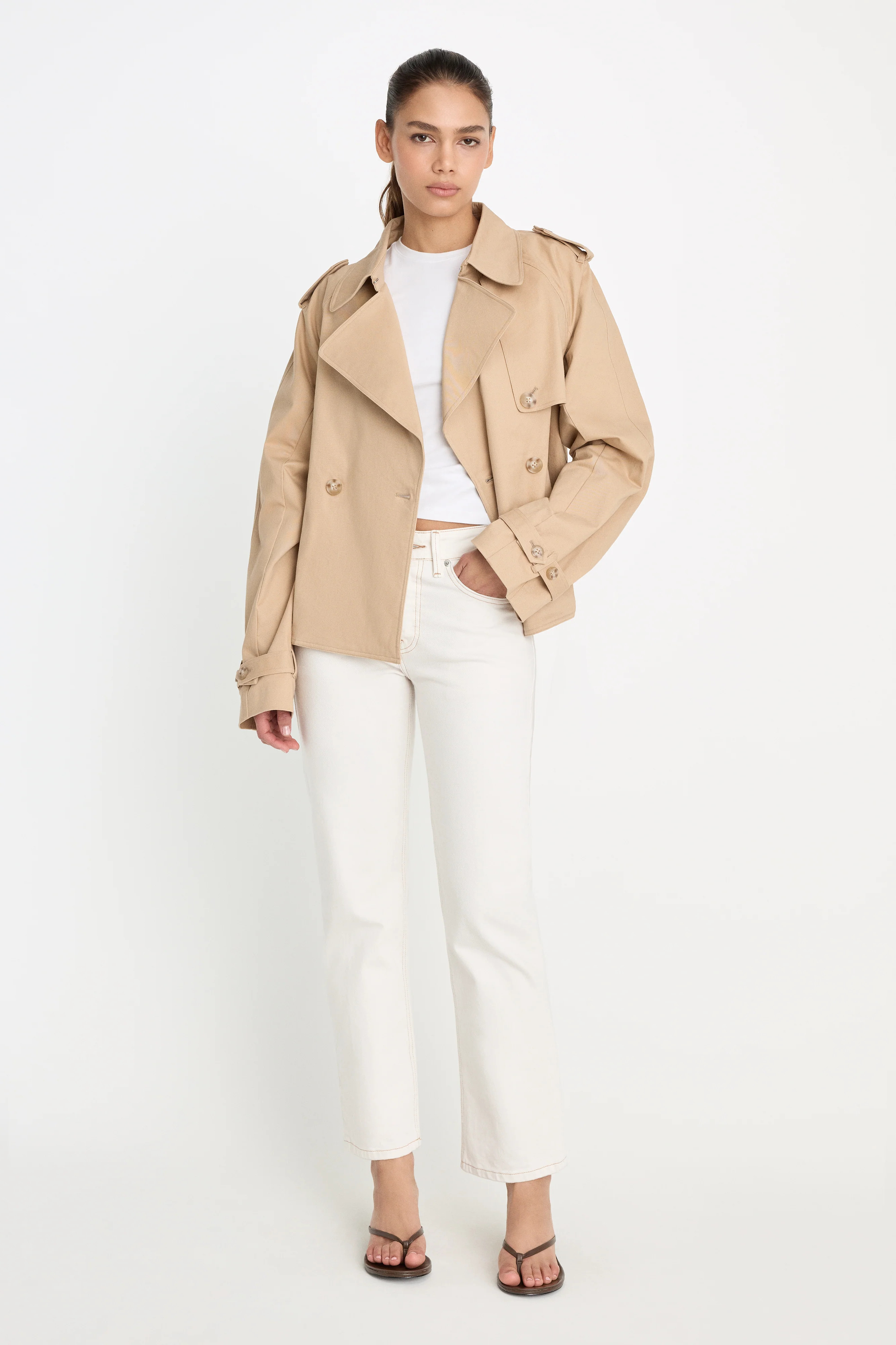 VINTAGE STRAIGHT ANKLE | ECRU001 - GOOD AMERICAN | Good American