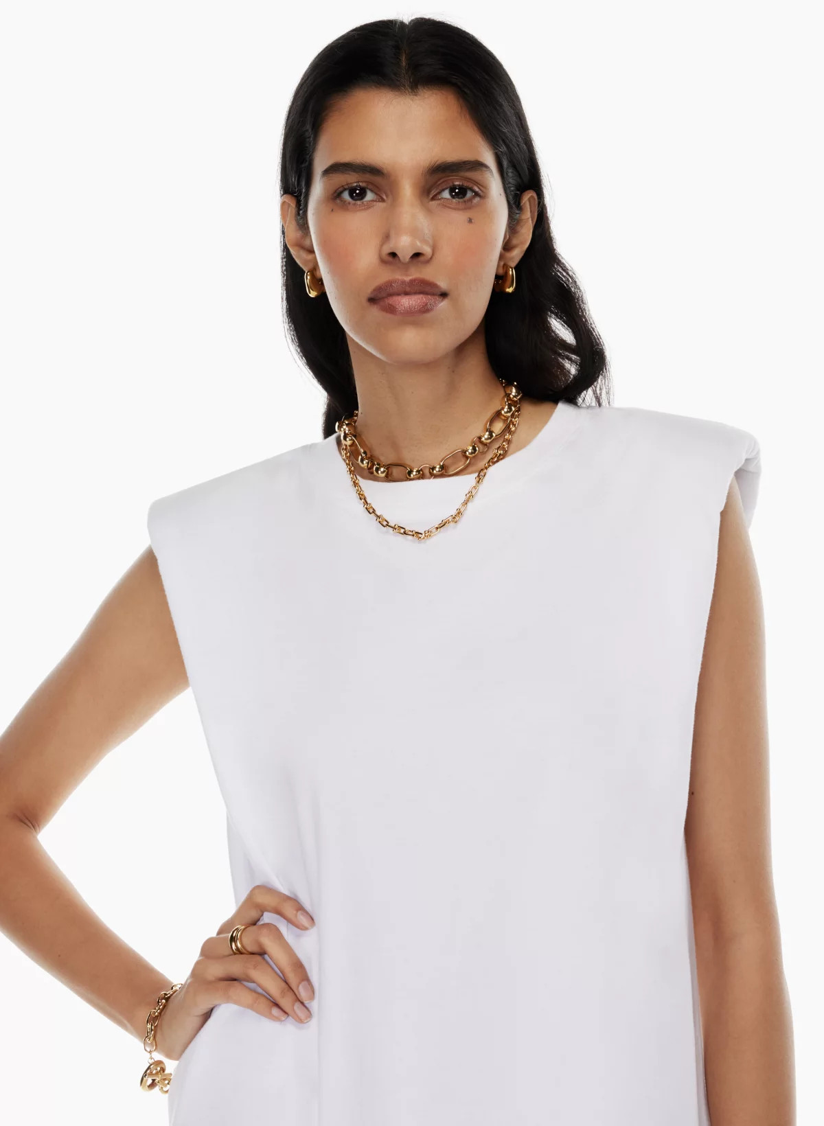 SHOULDER PAD DRESS | Aritzia