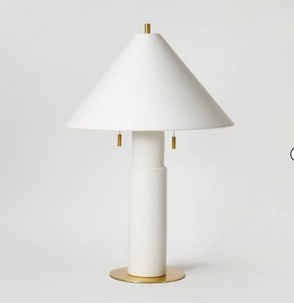 26"x17.5" Ceramic Table Lamp with Tapered Shade White - Threshold™ designed with Studio McGee

#LTKhome