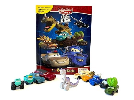 Disney / Pixar Cars on the Road My Busy Books - Storybook, 10 figurines, playmat      Novelty Boo... | Amazon (US)