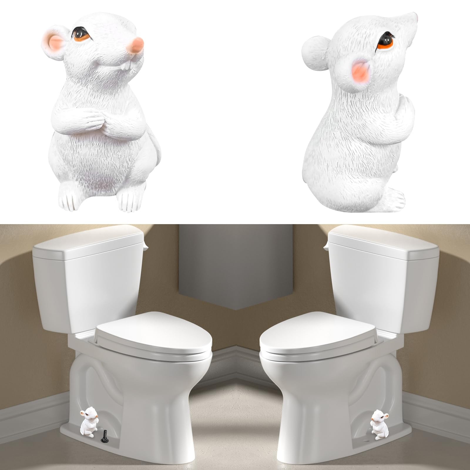 Resin Toilet Bolt Caps: Decorative Toilet Bolt Covers and Functional Bathroom Accessories Set of ... | Amazon (US)