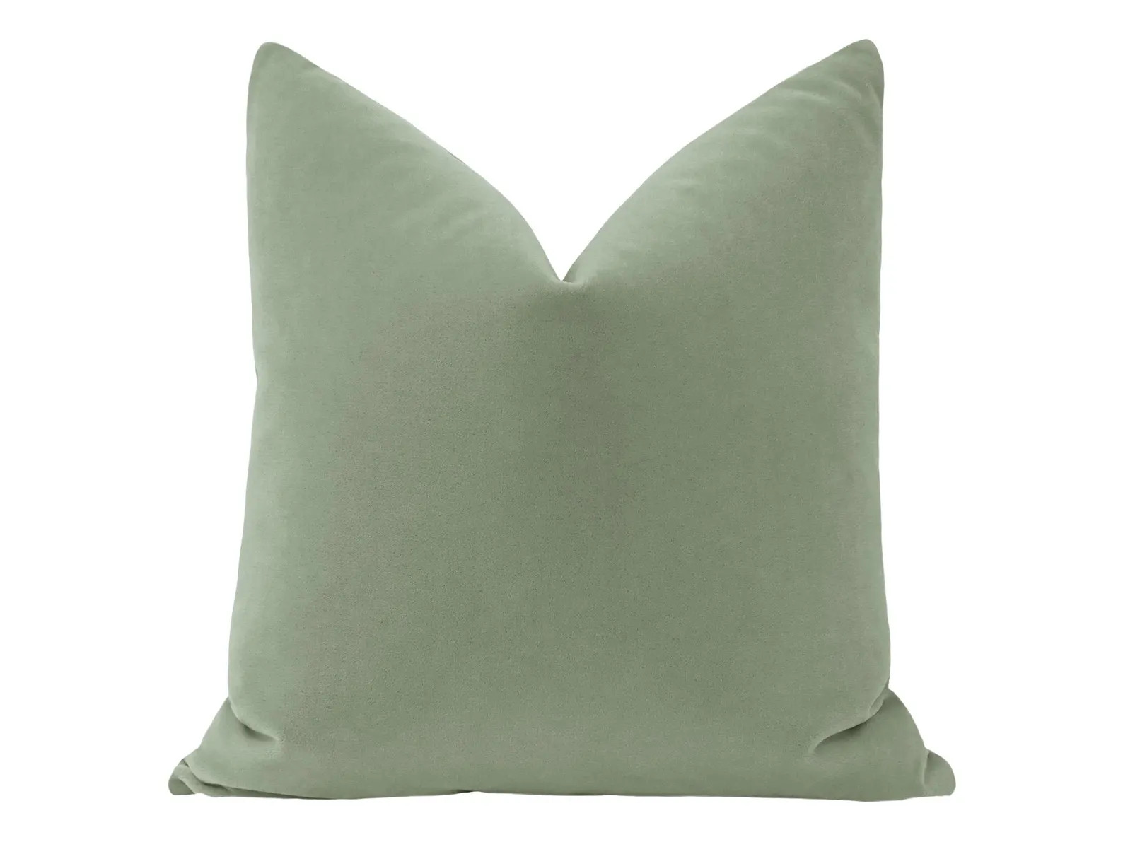 Mohair Velvet // Eucalyptus Pillow | green velvet pillow | mohair velvet pillow | light green thr... | Etsy (Global)