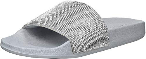 Skechers Women's Pop Ups-Stone Age-Rhinestone Shower Slide Sandal | Amazon (US)