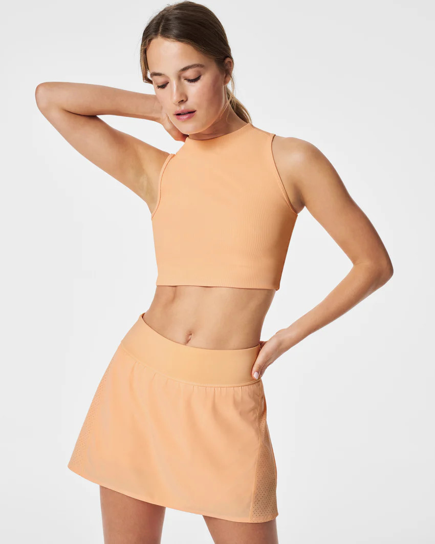 Contour Rib Mock Neck Crop Top | Spanx