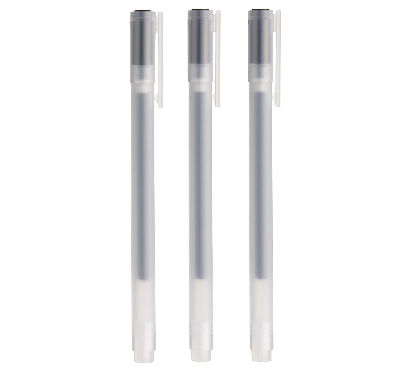 Muji Gel Ink Ball Point Pen Cap Type, 0.38-mm, Black pack of 3 - Walmart.com | Walmart (US)