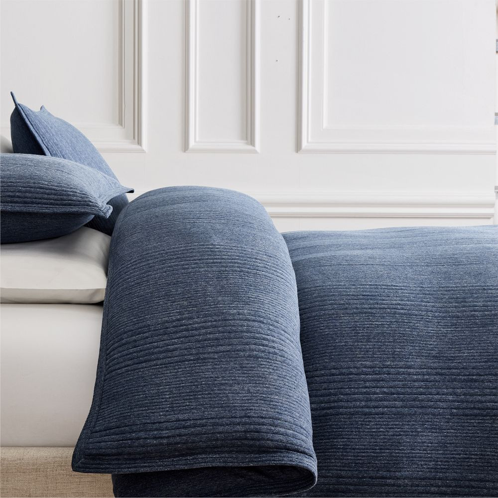 Cotton Cloud Jersey Duvet Cover &amp; Shams | West Elm (US)