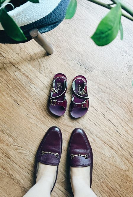 We’re nothing if not coordinated lol. Obsessed with these claret/burgundy/merlot/maroon/dark red etc. loafers and matching sandals. Welcome to LA life in December lol.
-
Women’s calf hair leather loafers - maroon loafers women - saltwater sandals burgundy - toddler sandals leather - Sam Edelman loafers - toddler girl shoes 

#LTKshoecrush #LTKstyletip #LTKkids