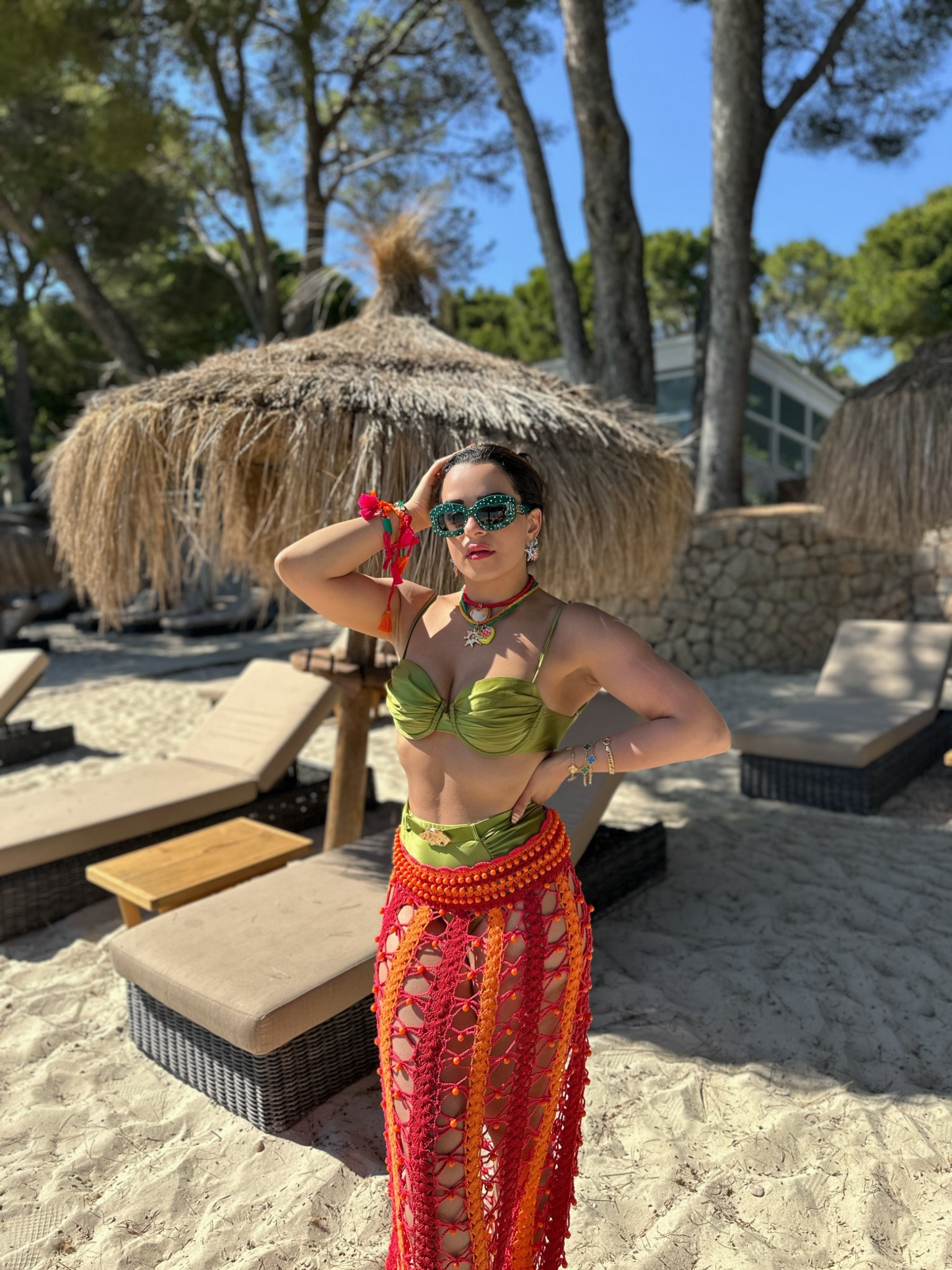 Bold bikini look for our first Beach day in Mallorca
Size Small in top & bottom
Size Small in skirt

#LTKTravel #LTKSwim #LTKStyleTip