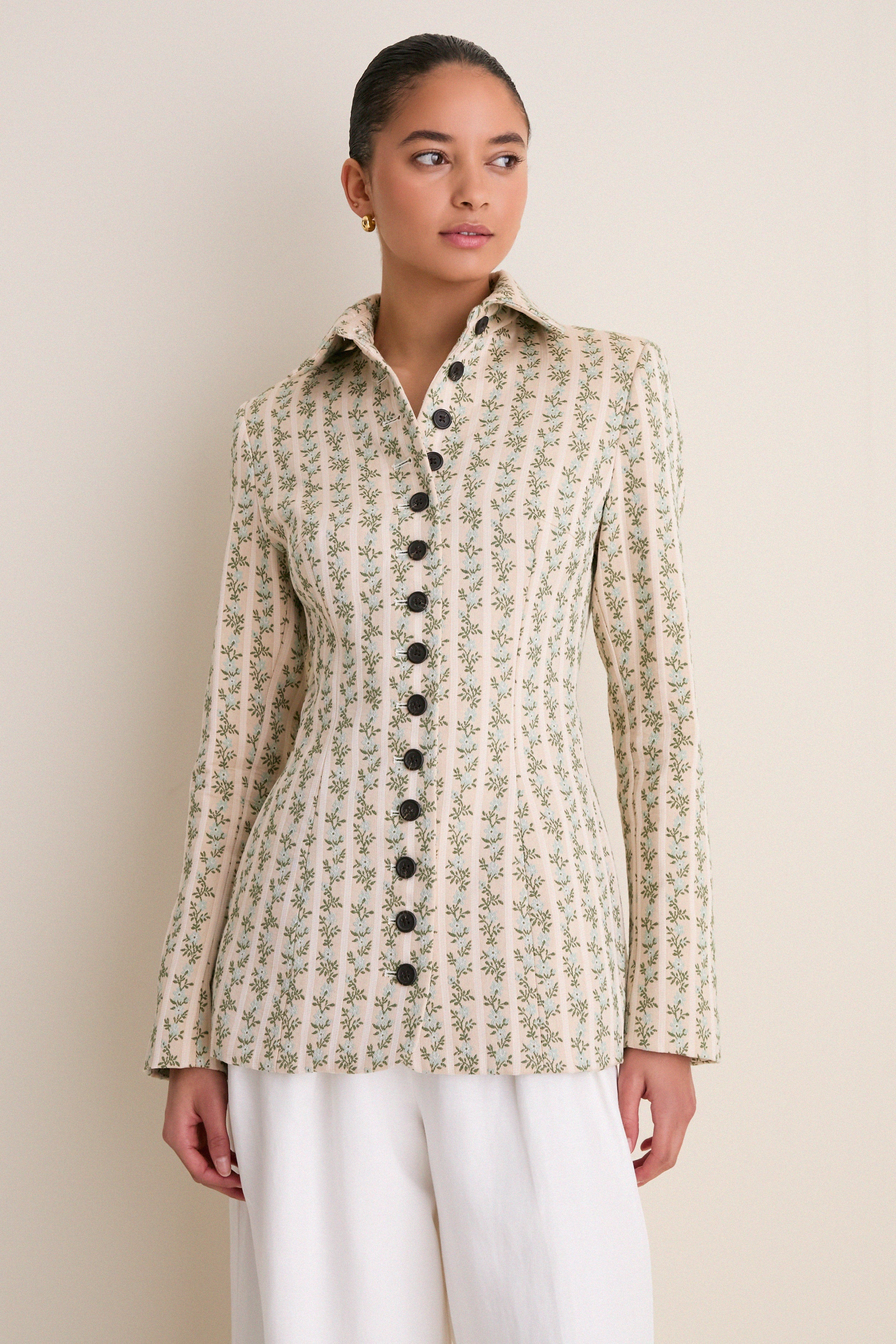 Cream Row Row Row Your Buttons Blazer | Tuckernuck (US)