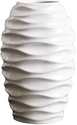 Jusalpha 7.6 Inches Ceramic Vase, Ideal Gift for Weddings, Party, Home Decor, Office Decor (Vase ... | Amazon (US)