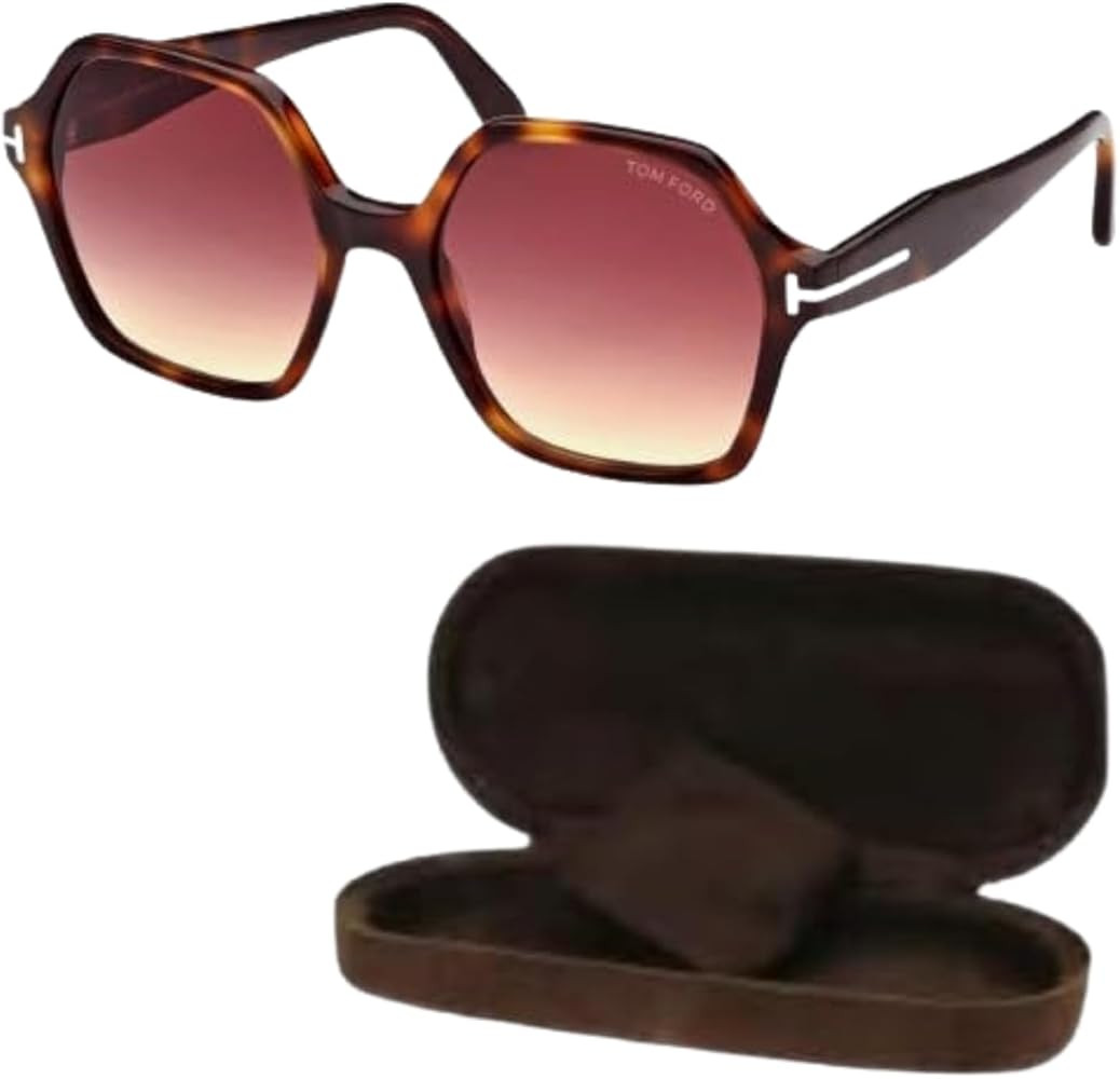 Tom Ford FT1032 ROMY Geometric Shape Sunglasses + Bundle With eSHADES Eyewear Cleaning Kit | Amazon (US)