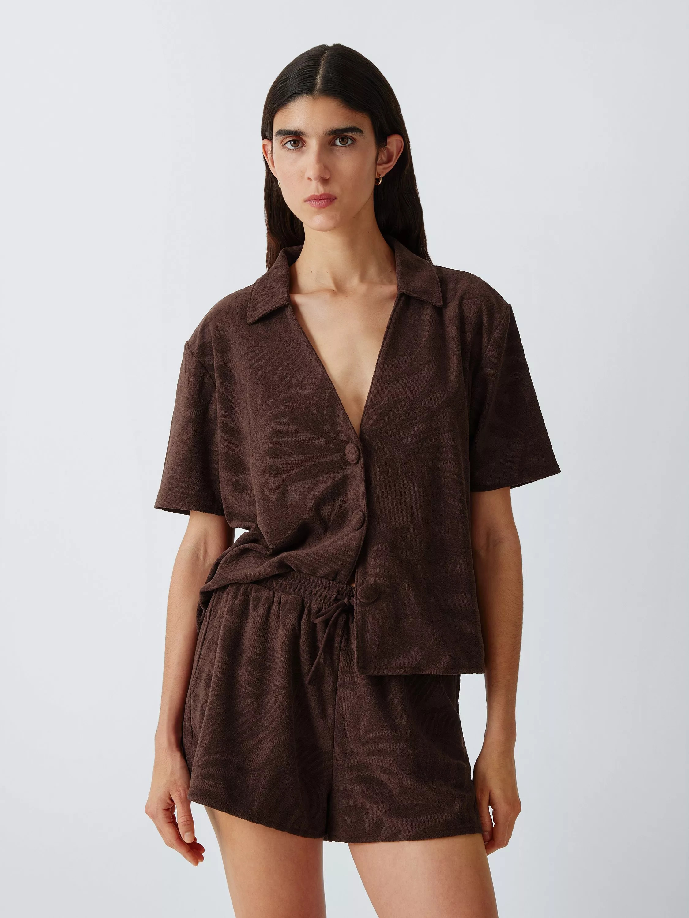 John Lewis Palm Jacquard Shirt | John Lewis (UK)