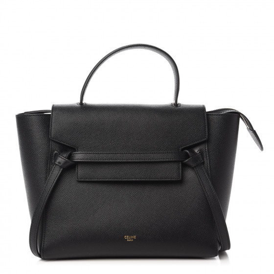 Grained Calfskin Micro Belt Bag Black | Fashionphile