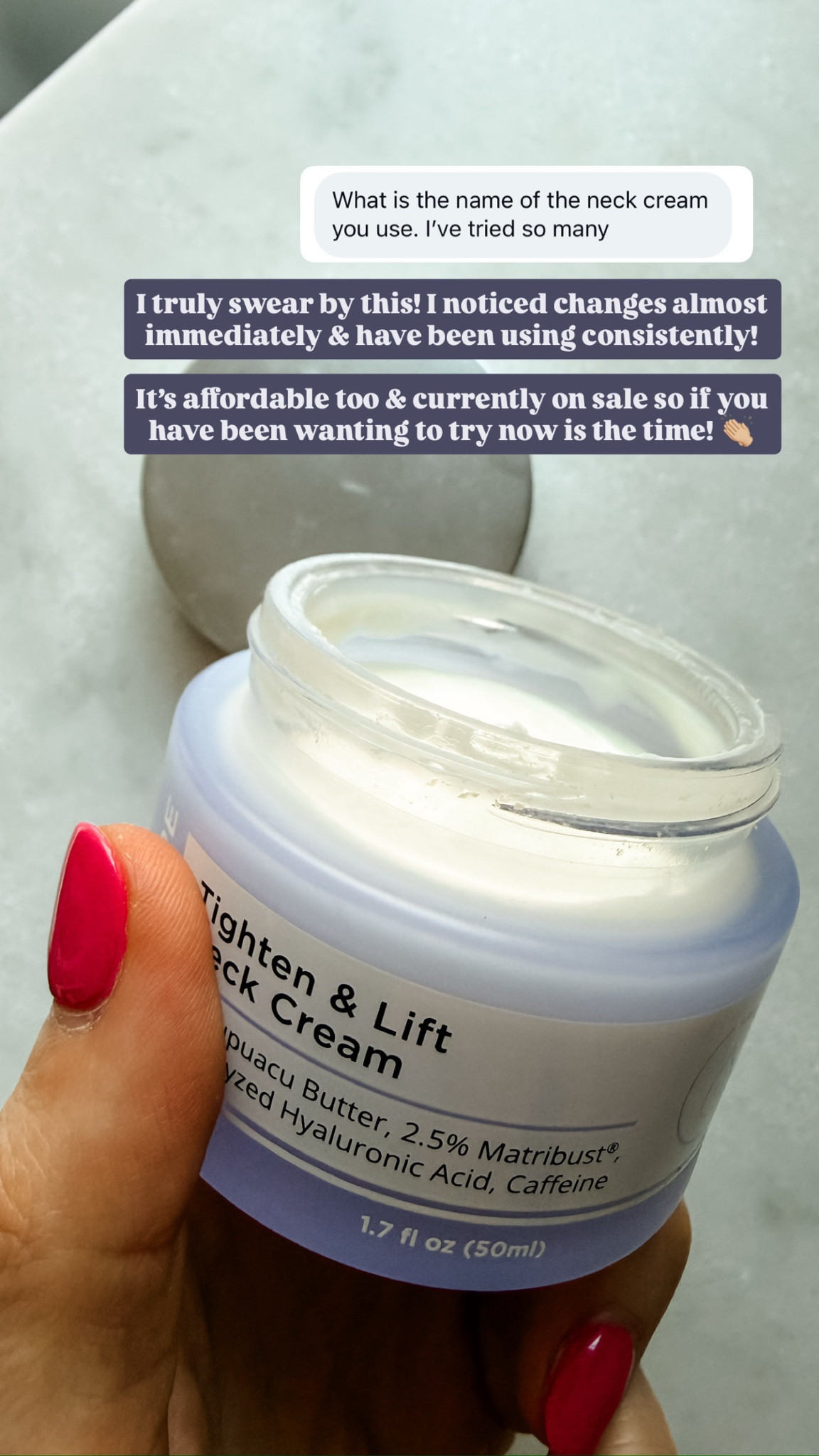 This neck cream is amazing! I’ve seriously noticed differences in my skin!

Loverly Grey, skincare, neck cream, beauty 

#LTKSeasonal