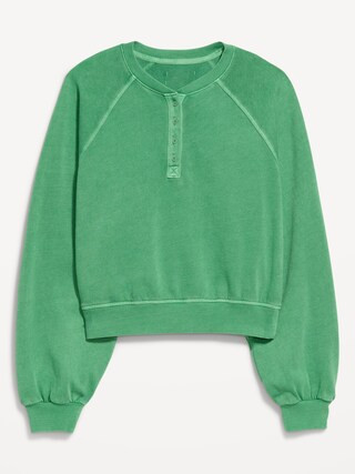 SoComfy Oversized Button-Front Sweatshirt | Old Navy (CA)