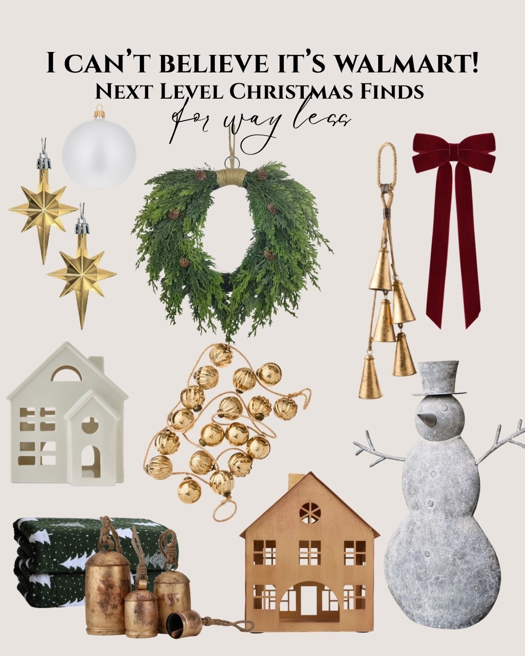 I can’t believe it’s Walmart! Next level christmas finds for way less. 

 #LTKHome #LTKSaleAlert