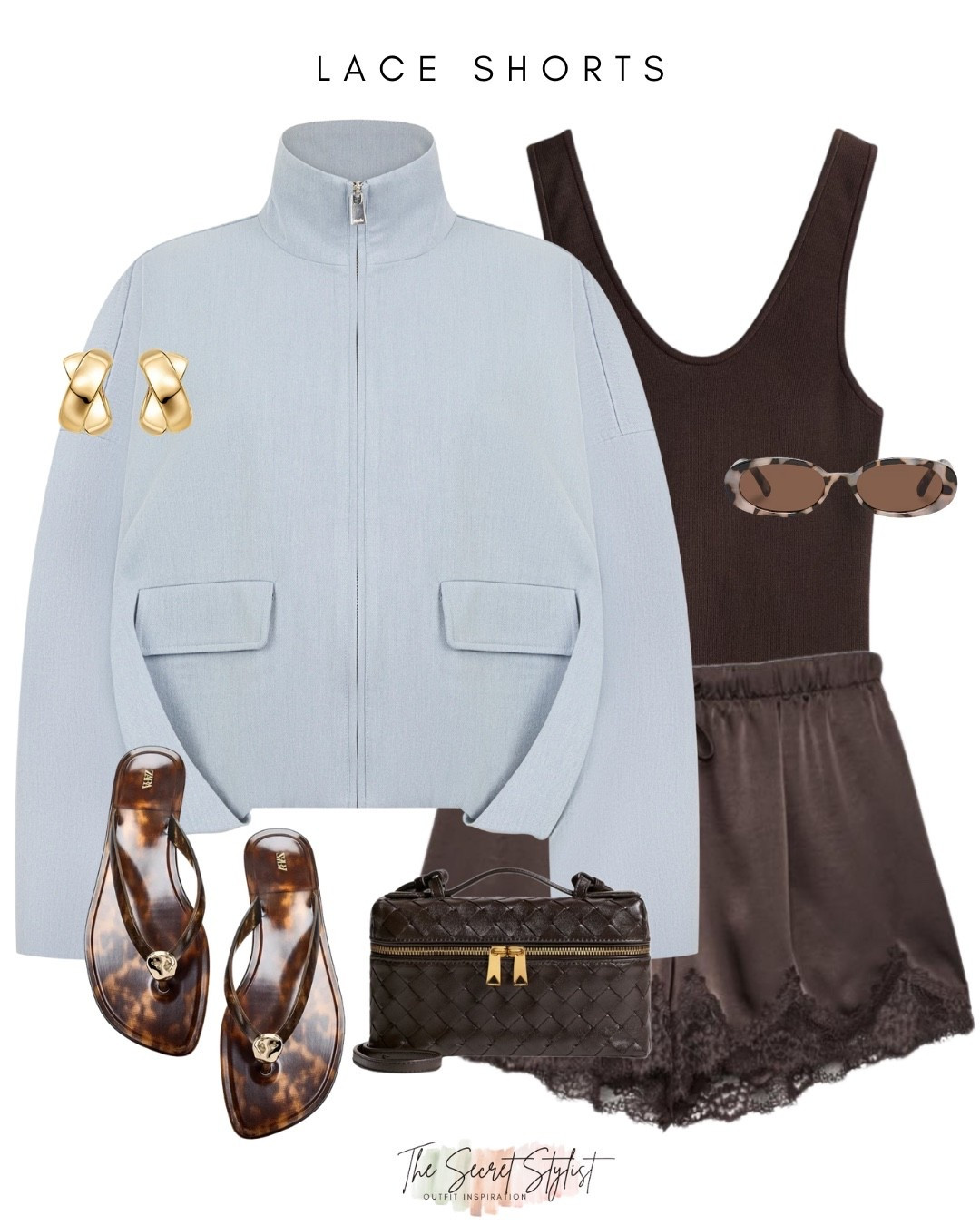 Satin shorts
Blue bomber jacket 
Maebe
Sandals
Zara
Summer outfits
Bank
Holiday outfits

#LTKuk #LTKspring #LTKsummer