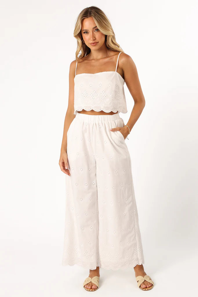 Clementine Pant Set - White | Petal & Pup (US)