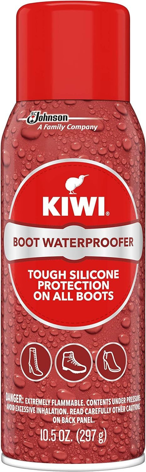 KIWI Boot Waterproofer Tough Silicone Waterproof Spray for Boots, Aerosol, 10.5 oz, 1 ct | Amazon (US)