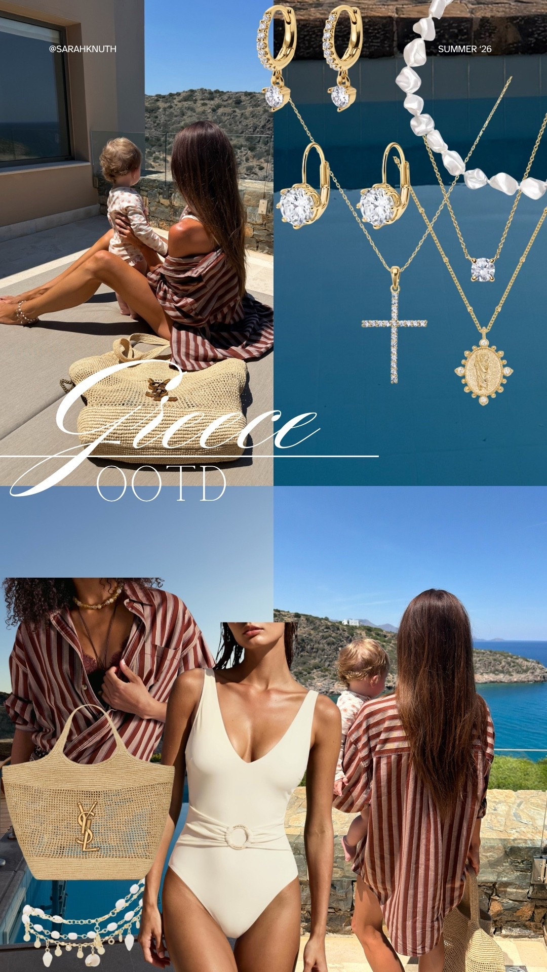 What I wore in Greece, button-down shirt, summer outfit, beach bag, baby girl swimsuit

#LTKootd #LTKSwim #LTKTravel