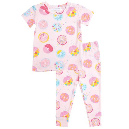 2-Piece Set Lounge Wear Set, Pink Donuts | SpearmintLOVE