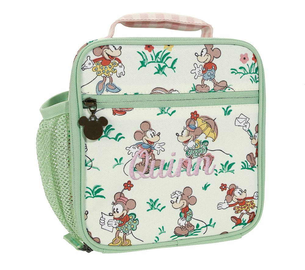 Disney Home x Sanderson Floral Mickey &amp; Minnie Mouse Mackenzie Lunch Box | Pottery Barn Kids