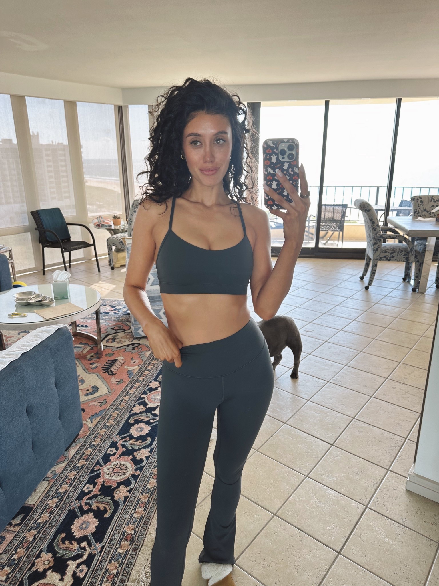 Lululemon mini flare leggings

Workout set, 
Fitness set, fall workout set, workout bra, sports bra, flare leggings, curly hair product, athleisure, naturally curly hair, curly hair routine, gold hoop earrings, nickel free jewelry, self tanner 

#LTKBeauty #LTKActive #LTKStyleTip
