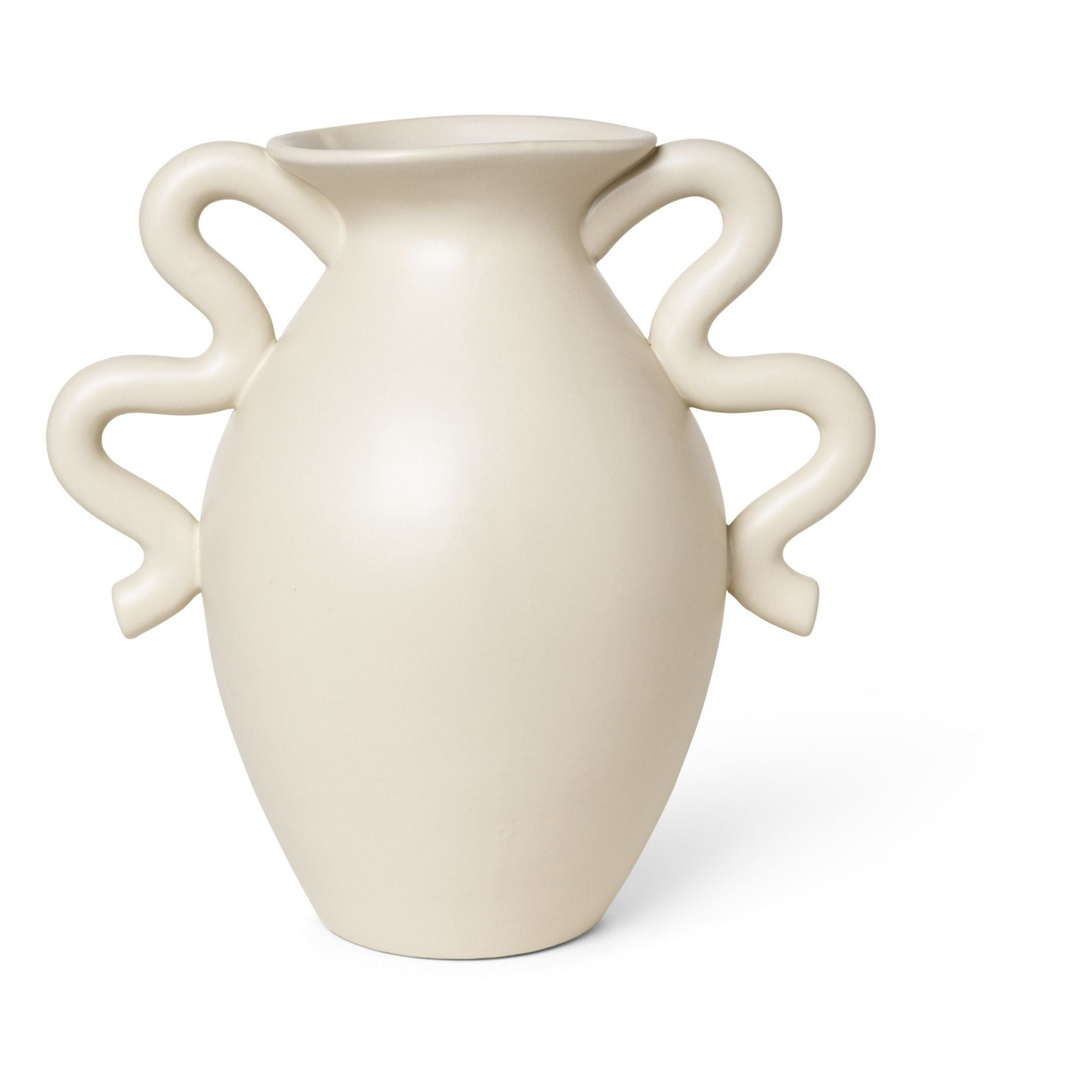 Vase Verso en grès  | Crème | Smallable