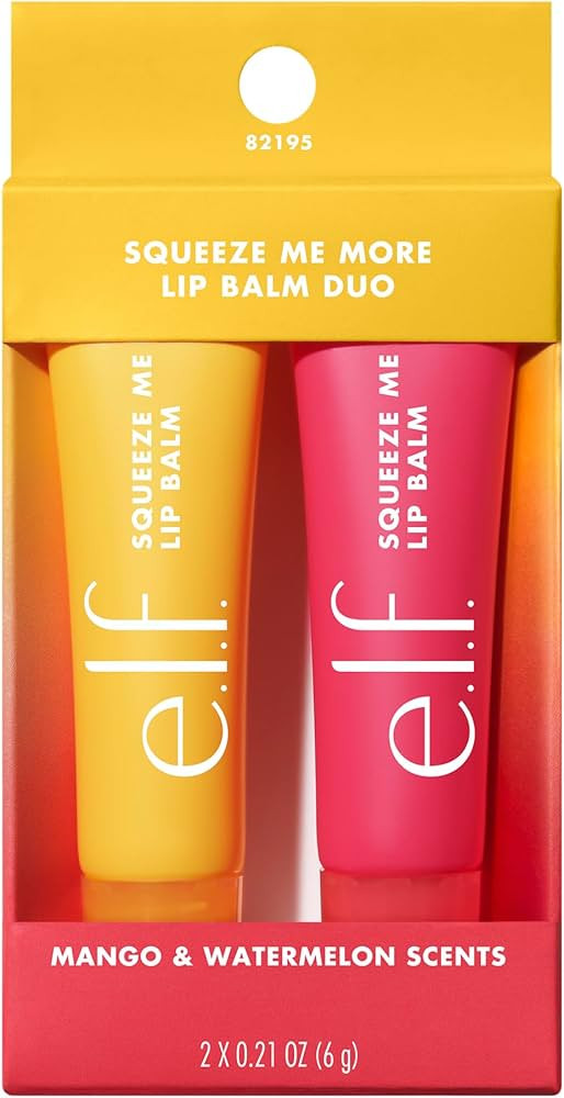 e.l.f. Squeeze Me More Lip Balm Duo, Moisturizing Balm For A Sheer Tint Of Color, Made With Hyalu... | Amazon (US)