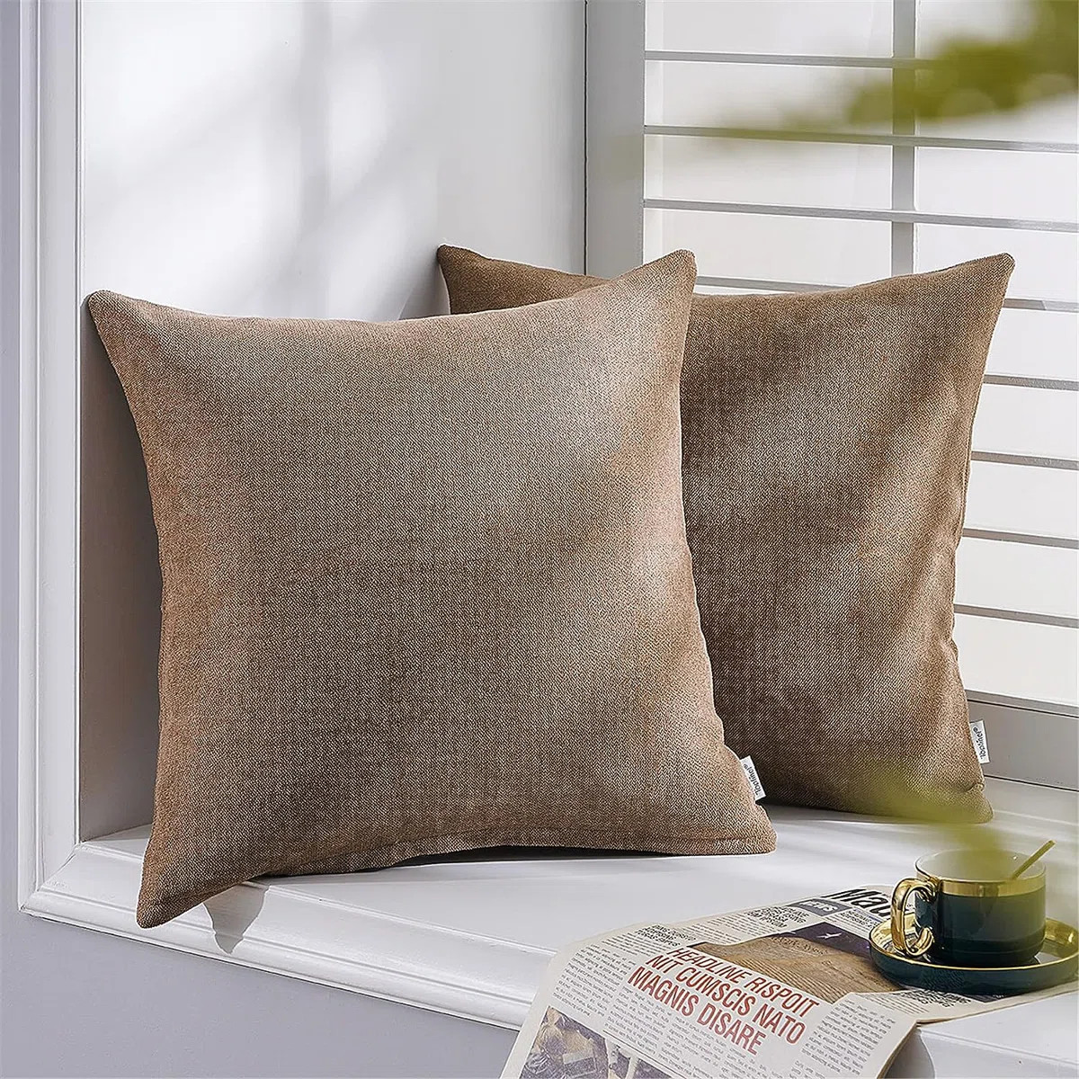 Square Pillow Chenille Cover (Set of 2) | Wayfair North America