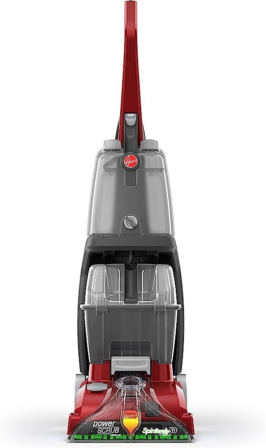 Hoover Power Scrub Deluxe Carpet Cleaner Machine, Upright Shampooer, FH50150, Red | Amazon (US)