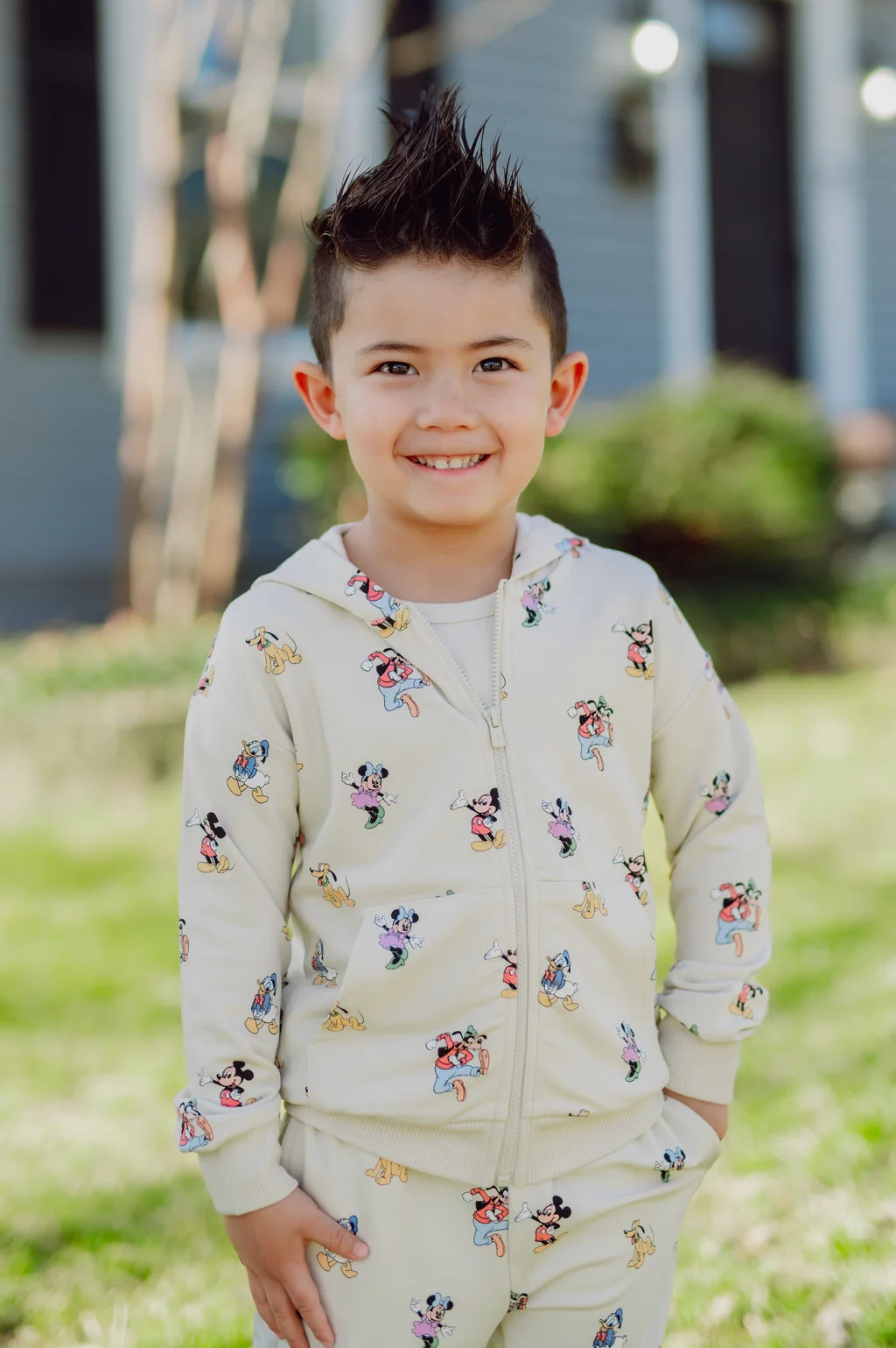 Zip-Up Hoodie in Mickey Mouse and Friends | Kyte Baby