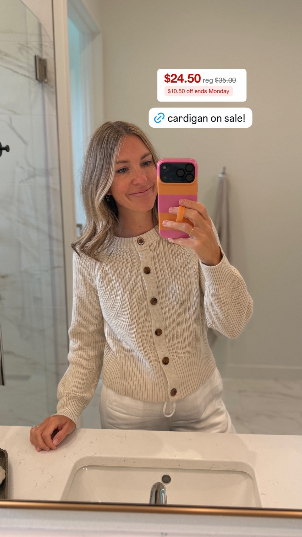 100% cotton cardigan on sale today!! I have the cream and brown colors!

#LTKSaleAlert #LTKSeasonal