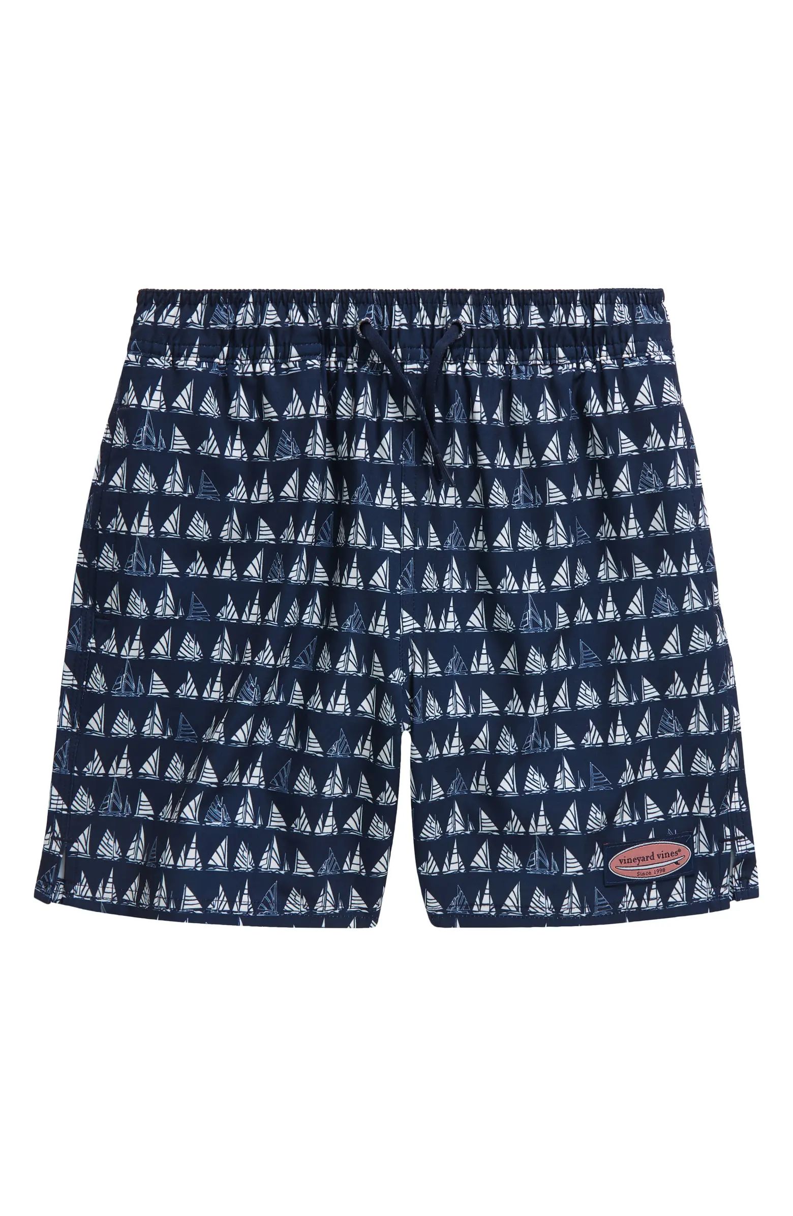 Kids' Chappy Crab Print Swim Trunks | Nordstrom