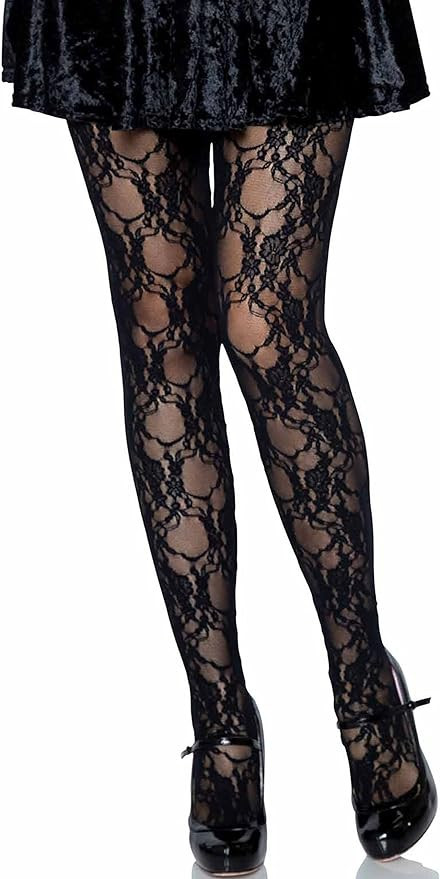 Leg Avenue womens Vintage Fishnet Lace Tights | Amazon (US)