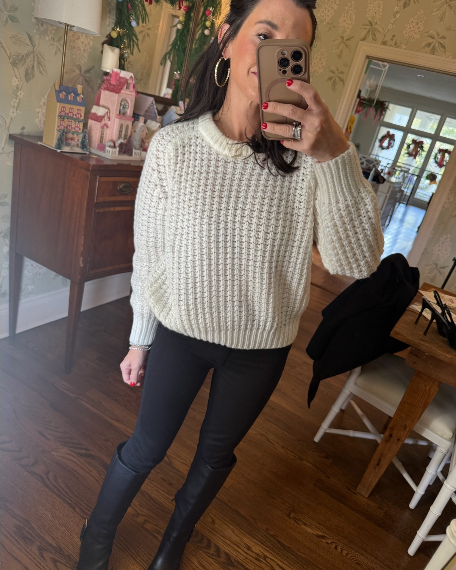 The easiest outfit for a mom on the go! Sweater jeans and boots! 

#LTKootd #LTKSaleAlert #LTKmomlife