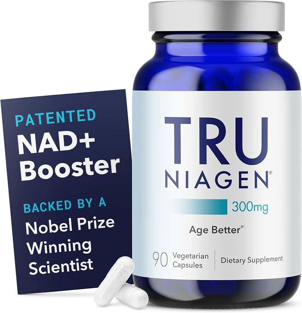 TRU NIAGEN Patented NAD Supplement for Brain Function, Anti Aging & Cell Regeneration, 300mg Niag... | Amazon (US)
