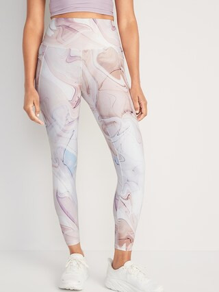 High-Waisted PowerSoft 7/8-Length Side-Pocket Leggings For Women | Old Navy (US)