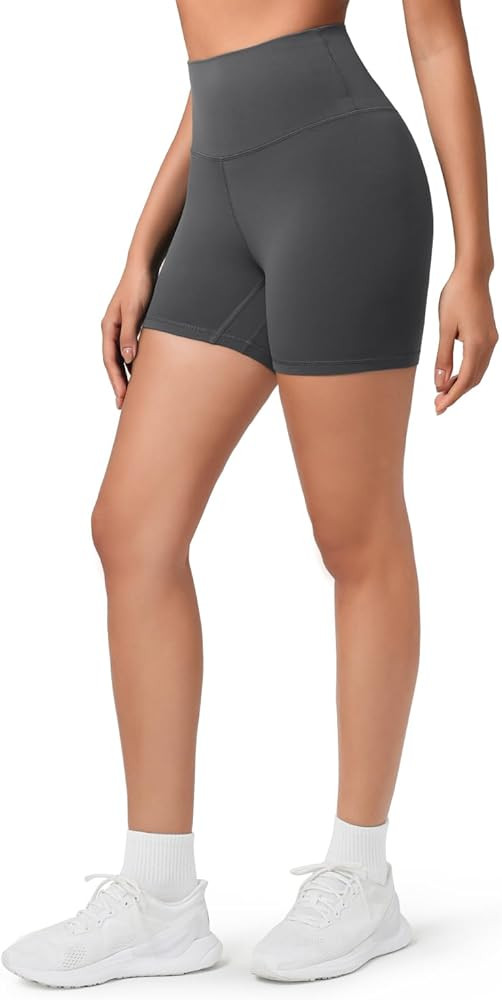 HeyNuts Workout Pro Biker Shorts 4''/ 6'', Compression High Waisted Workout Shorts | Amazon (US)