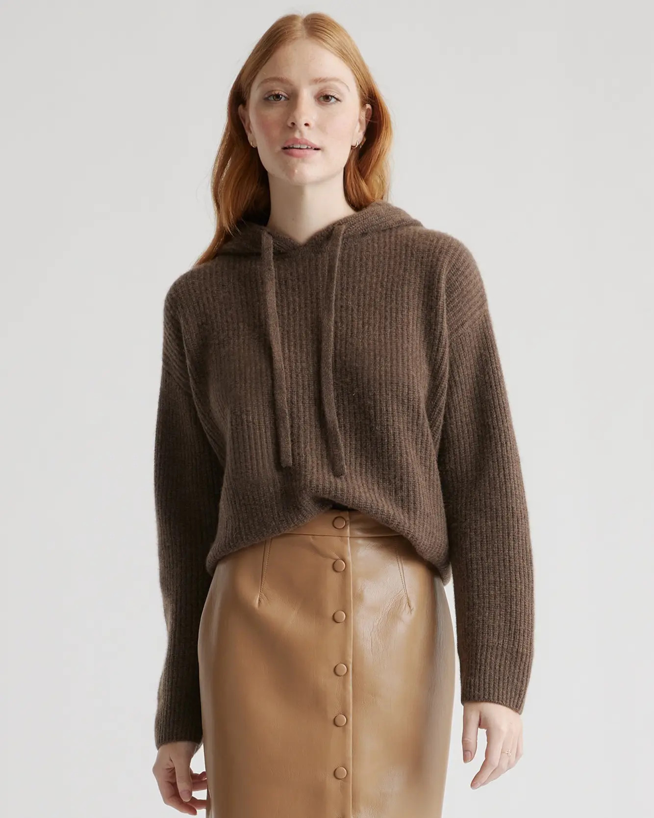 Women's Mongolian Cashmere Fisherman Pullover Hoodie | Quince