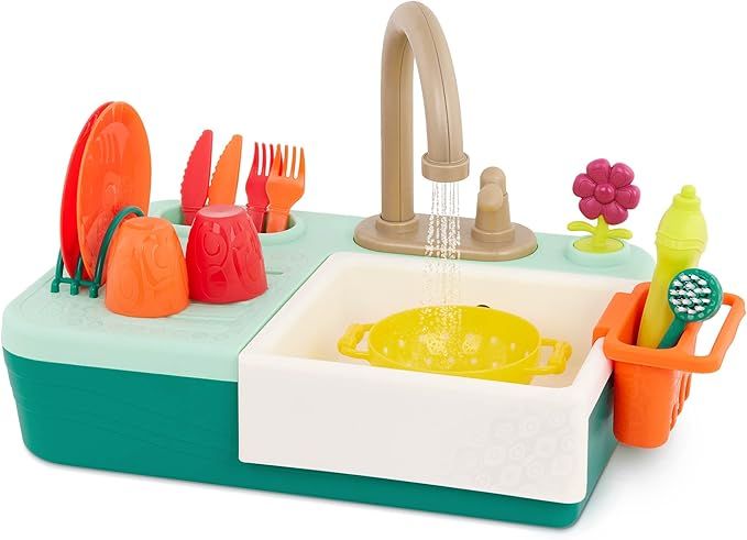 B. toys- Splash-n-Scrub Sink- Pretend Play Color Changing Playset – Toy Kitchen Sink – Faucet... | Amazon (US)
